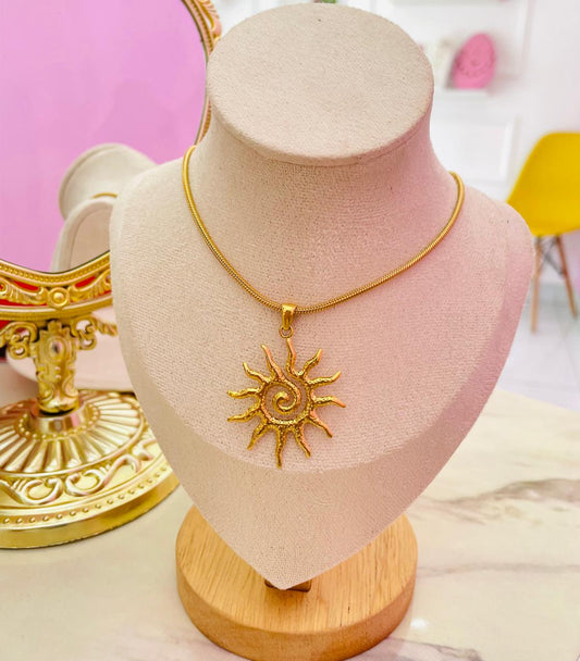 Collar Soley Acero Inoxidable con baño 18kl